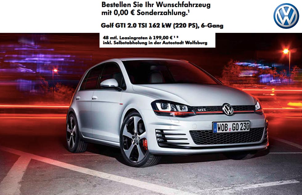 VW Golf Leasing Angebot Stuttgart
